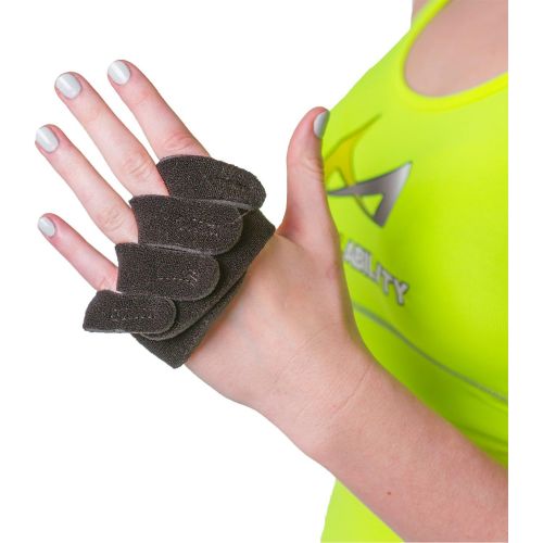  BraceAbility Ulnar Deviation & Drift Hand Splint | MCP Knuckle Joint Support Brace for Rheumatoid Arthritis & Tendonitis Pain Relief, Finger Straightener & Stretcher Glove - S (SM/