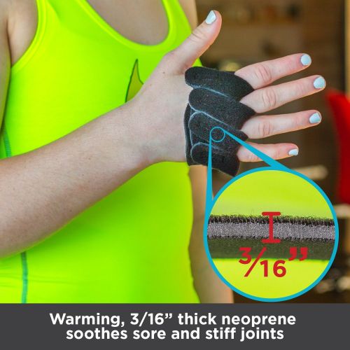  BraceAbility Ulnar Deviation & Drift Hand Splint | MCP Knuckle Joint Support Brace for Rheumatoid Arthritis & Tendonitis Pain Relief, Finger Straightener & Stretcher Glove - S (SM/