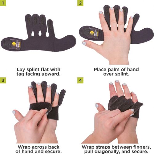  BraceAbility Ulnar Deviation & Drift Hand Splint | MCP Knuckle Joint Support Brace for Rheumatoid Arthritis & Tendonitis Pain Relief, Finger Straightener & Stretcher Glove - S (SM/