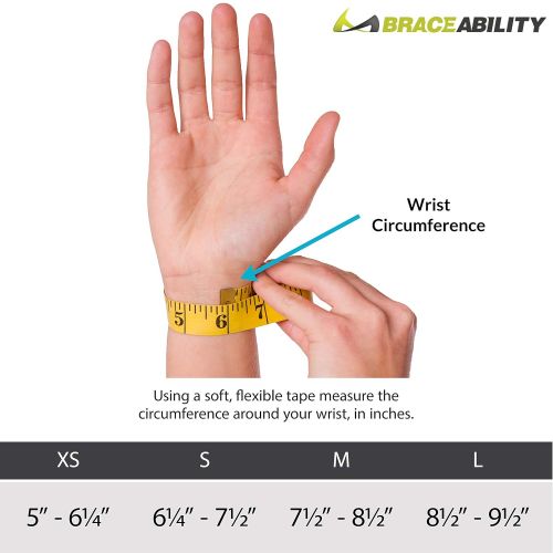  BraceAbility Thumb & Wrist Spica Splint | De Quervains Tenosynovitis Long Stabilizer Brace for Tendonitis, Arthritis & Sprains Forearm Support Cast (XS - Left Hand)