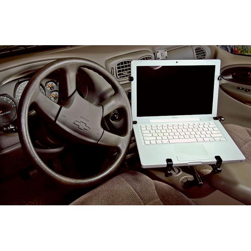  [아마존베스트]Bracketron Car Truck Van SUV Universal Vehicle Laptop PC Mount works with laptops up to 17 - Attaches to passenger seat bolt using the quick release fitting LTM-MS-525