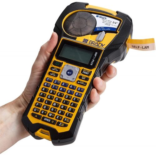  [아마존베스트]Brady BMP21-PLUS Handheld Label Printer with Rubber Bumpers, Multi-Line Print, 6 to 40 Point Font