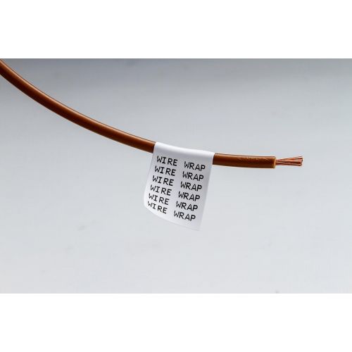  [아마존베스트]Brady Authentic (M21-375-499) Multi-Purpose Nylon Label for General Identification, Wire Marking, and Laboratory Labeling, Black on White material - Designed for BMP21-PLUS and BMP