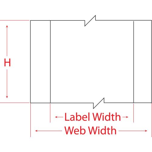  Brady THT-107-480 4 Width x 300 Height B-480 Metallic, Non-Metal Polyester, Label