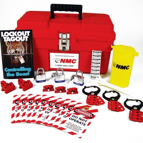  UltraSource 11 Piece Electrical Lockout Kit, Rugged Plastic Case