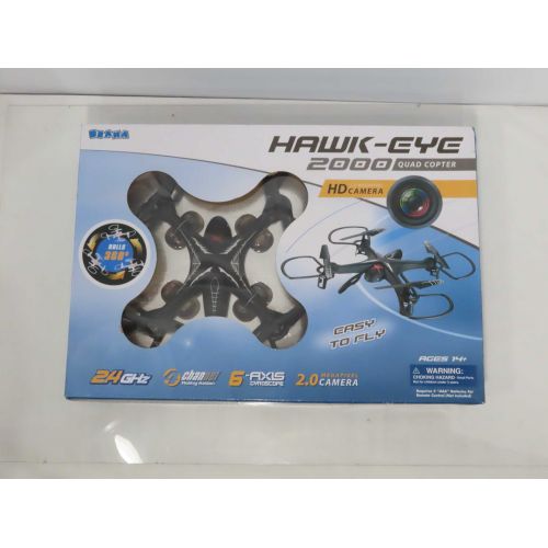  Braha Refurbished HawkEye 2000 2.4 GHZ RC QuadCopter with High Resolution Camera