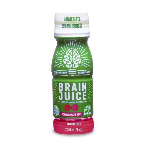  BrainJuice Brain Booster Shot, Pomegranate Acai | Liquid Drink Supplement for Improved Energy,...