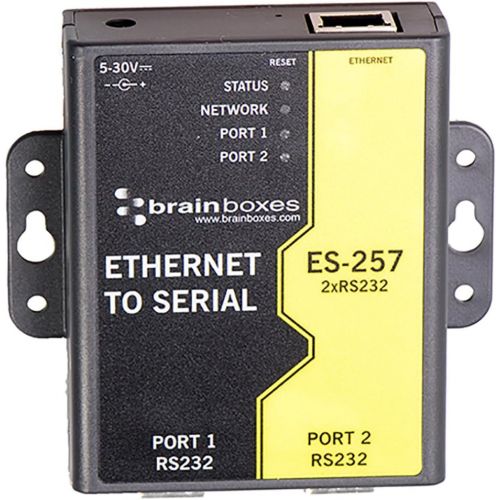  [아마존베스트]Brainboxes - Device Server - 2 Ports - 10MB LAN, 100MB LAN, RS-232 (ES-257)