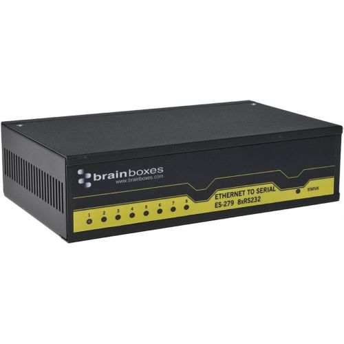  [아마존베스트]Brainboxes Device Server - 8 Ports - 10Mb LAN, 100Mb LAN, RS-232 (ES-279)