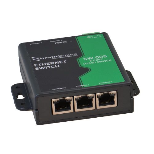  Brainboxes Switch - 5 ports - DIN rail mountable (SW-005)