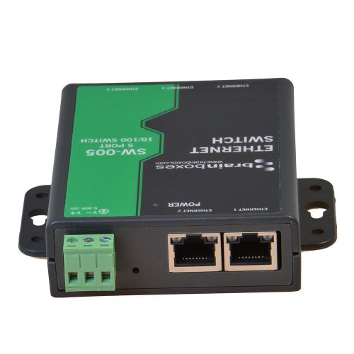  Brainboxes Switch - 5 ports - DIN rail mountable (SW-005)