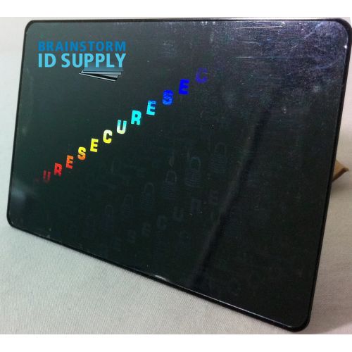 Brainstorm ID Locks & Keys Hologram Overlay - Credit Card Size TeslinPVC ID Card Hologram Overlays - 50 Pack