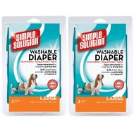 Bramton (2 Pack) Simple Solution Washable Dog Diapers (Large)