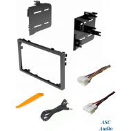 [아마존베스트]ASC Audio Car Stereo Dash Install Kit and Wire Harness for Installing an Aftermarket Double Din Radio for Select Acura Honda Vehicles - Compatible Vehicles Listed Below