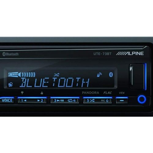  [아마존베스트]Alpine UTE-73BT Advanced Bluetooth Mech-less Digital media receiver (does not play CDs)