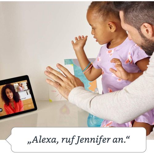  [아마존 핫딜] [아마존핫딜]Amazon Echo Show (2. Gen.) Zertifiziert und generalueberholt, Premiumlautsprecher mit brillantem 10-Zoll-HD-Display, Schwarz