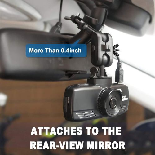  [아마존베스트]Anumit Dash Cam Mount, Universal Car Rear View Mirror Mount Holder with 16 Types, Fits Rexing, APEMAN, Aukey, YI, Vantrue, Anker Roav, Crosstour, VAVA and Most Other Dash Cameras/G