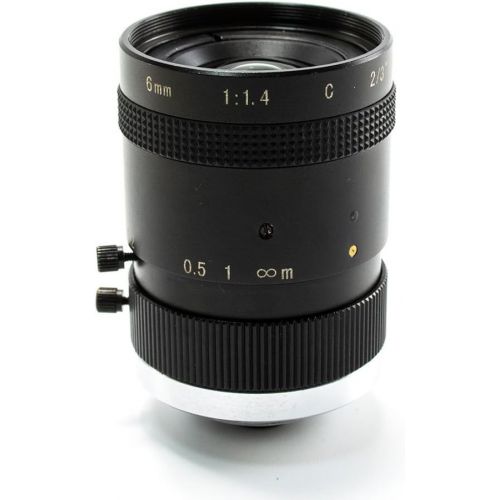  Azure Photonics 6MM focal length 5MP 12 format F1.4~F32 C-Mount Machine Vsion Lens
