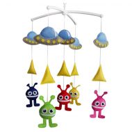 Brand: Black Temptation Baby Toy, Infant Musical Mobile [Spaceship and Monster], Bed Bell