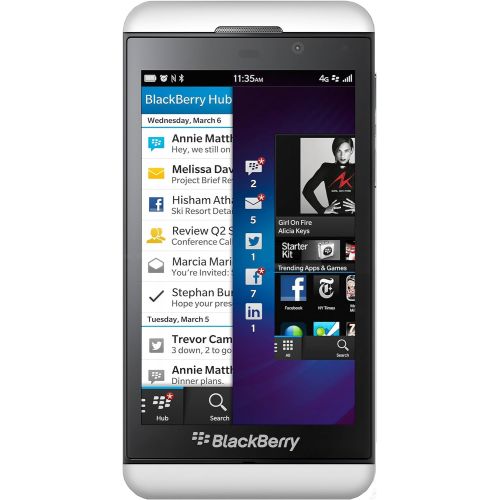 블랙베리 BlackBerry Z10 16Gb White WiFi Touchscreen Unlocked GSM QuadBand Cell Phone
