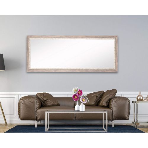  Brand: BrandtWorks BrandtWorks, LLC AZBM023NM Framed Non Beveled Leaning Mirror, 25.5 x 70.5, Light Finish