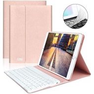 [아마존베스트]iPad Keyboard Case 9.7 for New iPad 2018 (6th Gen) - iPad Pro 2017 (5th Gen) - iPad Air 2/1 - COO Detachable Wireless Bluetooth Keyboard - Magnetic Auto Sleep/Wake (Champagne with