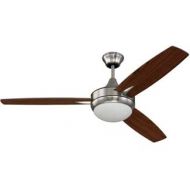 Craftmade 3 Blade Ceiling Fan with Dimmable LED Light and Wall Control TG52ESP3 Targas 52 Inch Espresso