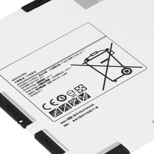  [아마존베스트]Damzon EB-BT550ABE Tablet Replacement Battery Compatible Samsung Galaxy Tab A 9.7 SM-T550 SM-T555C SM-T555 SM-P550 SM-P351+Tools 3.8V 22.8WH 6000MAH (White) LTE 4G WiFi