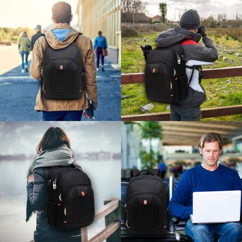  [아마존베스트]Della Gao Travel Laptop Backpack,Extra Large Anti Theft College School Backpack for Men and Women with USB Charging Port,Water Resistant Big Business Computer Backpack Bag Fit 17 Inch Laptop