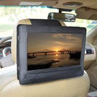 [아마존베스트]E-LU Car Headrest Mount Holder for DBPOWER 10.5 Portable DVD Player with Swivel and Flip Screen and Fits Other 10-10.5 Swivel Screen Portable DVD Player - Black