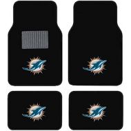 Brand: Fanmats Miami Dolphins Embroidered Logo Carpet Floor Mats. Wow Logo on All 4 Mats.