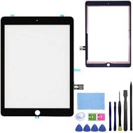 [아마존베스트]FeiyueTech Black iPad 6th Gen 2018 (A1893 A1954) Touch Screen Digitizer Replacement Front Glass Assembly -Includes Camera Holder+PreInstalled Adhesive + Tools kit (Without Home But