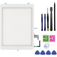 [아마존베스트]FeiyueTech IPad Air 1st Generation (IPad 5) Touch Screen Digitizer Replacement ，Front Glass Assembly -Includes Home Button + Camera Holder+PreInstalled Adhesive with Tools kit (Whi