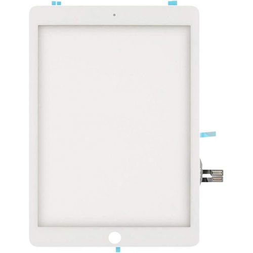  [아마존베스트]FeiyueTech White iPad 6th Gen 2018 (A1893 A1954) Touch Screen Digitizer Replacement Front Glass Assembly -Includes Camera Holder+PreInstalled Adhesive + Tools kit (Without Home But