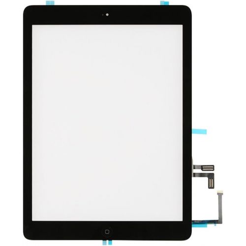  [아마존베스트]FeiyueTech iPad 5 iPad Air 1st Touch Screen Digitizer Replacement ，Front Glass Assembly -Includes Home Button + Camera Holder+PreInstalled Adhesive with Tools kit .(Black)