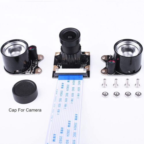  [아마존베스트]GAOPAN for Raspberry Pi Camera Module 5MP 1080P Ov5647 Sensor HD Video Webcam Supports Night Vision SC15