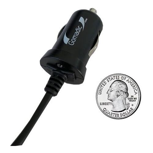  Gomadic Dual DC Vehicle Auto Mini Charger designed for the Sanyo Camcorder VPC-FH1 - Uses Gomadic TipExchange to charge multiple devices in your car