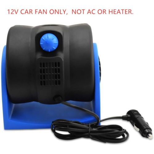  [아마존베스트]HITOPTY 12v Electric Car Dash Fan with Cigarette Lighter Plug for Auto Sedan Vehicle Pickup Van