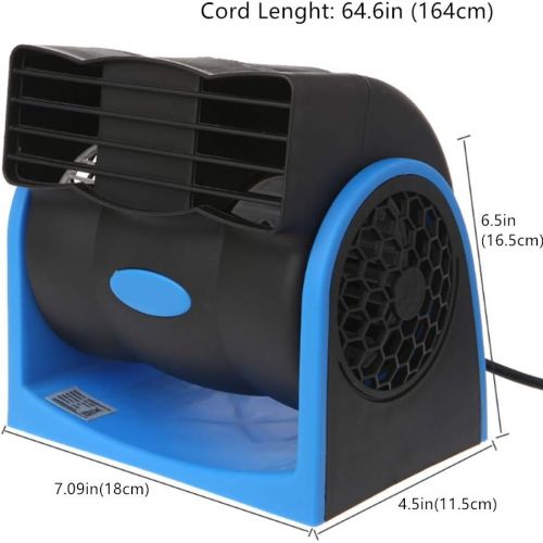  [아마존베스트]HITOPTY 12v Electric Car Dash Fan with Cigarette Lighter Plug for Auto Sedan Vehicle Pickup Van