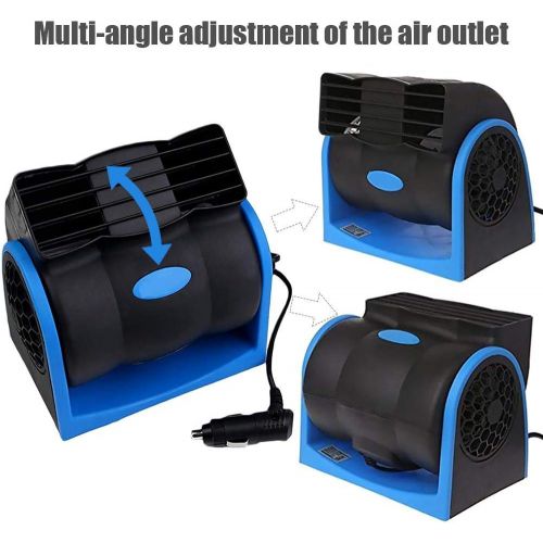  [아마존베스트]HITOPTY 12v Electric Car Dash Fan with Cigarette Lighter Plug for Auto Sedan Vehicle Pickup Van