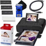 [아마존베스트]Canon SELPHY CP1300 Wireless Compact Photo Printer (Black) + Canon KP-108IN Color Ink Paper Set (Produces up to 108 of 4 x 6 Prints) + USB Printer Cable + HeroFiber Ultra Gentle Cl