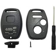 [아마존베스트]Replacement Keyless Entry Key Fob Case Fit for Honda 2003-2007 Accord 2005-2006 CR-V Ridgeline Civic Remote Control Key Combo 3 Buttons Replacement Car Key Shell Casing Blank Witho