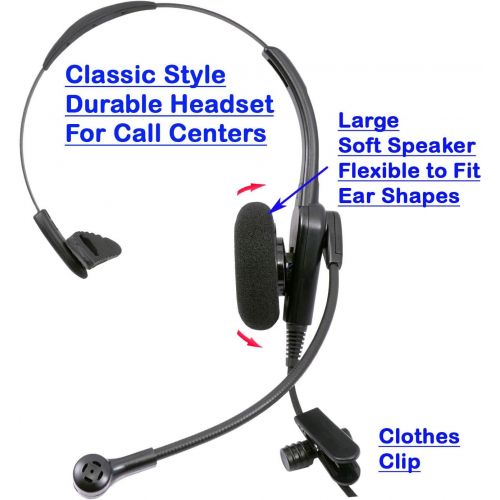  InnoTalk Cisco 7931G, 7940, 7941, 7942 Phone Headset and Adapter Combo - Noise Cancelling Microphone Business Grade Economic Monaural headset + Cisco Headset Adapter