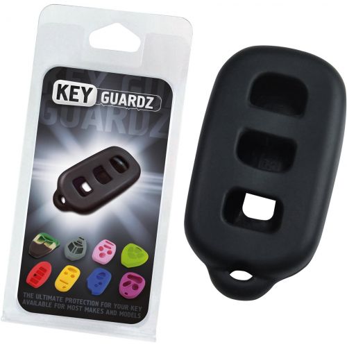  [아마존베스트]KeyGuardz Black Rubber Keyless Entry Remote Key Fob Skin Cover Protector