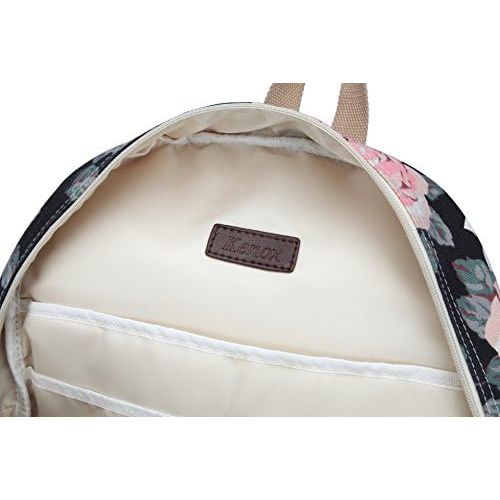  [아마존베스트]Kenox Girls School Rucksack College Bookbag Lady Travel Backpack 14Inch Laptop Bag (Floral)