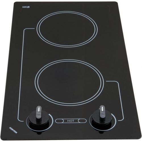  Kenyon B41692 6-12-Inch Caribbean 2-Burner Cooktop with Analog Control UL, 208-volt, Black