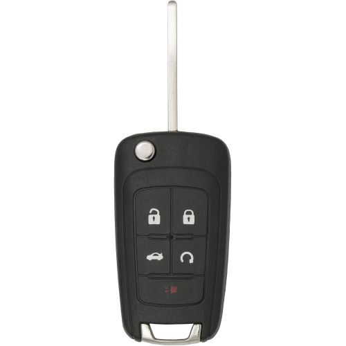  [아마존베스트]Keyless2Go New Keyless Remote 5 Button Flip Car Key Fob for Vehicles That Use FCC OHT01060512 (2 Pack)