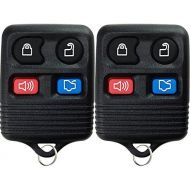 [아마존베스트]2 KeylessOption Replacement Keyless Entry Remote Control Key Fob Clicker Transmitter - Black