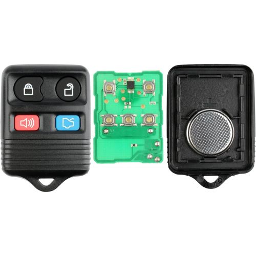  [아마존베스트]2 KeylessOption Replacement Keyless Entry Remote Control Key Fob Clicker Transmitter - Black