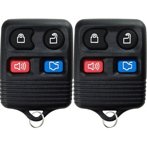  [아마존베스트]2 KeylessOption Replacement Keyless Entry Remote Control Key Fob Clicker Transmitter - Black